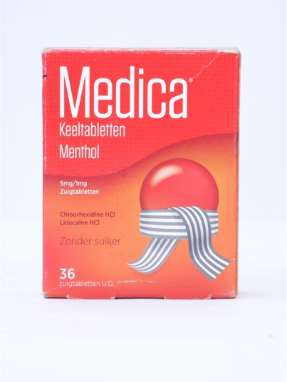 Medical throat tablet mentol lozenges