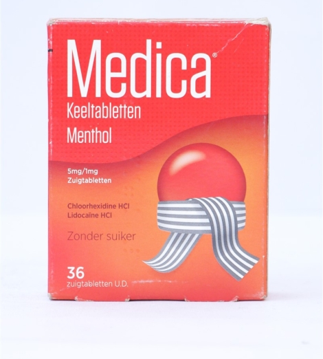 Medical throat tablet mentol lozenges