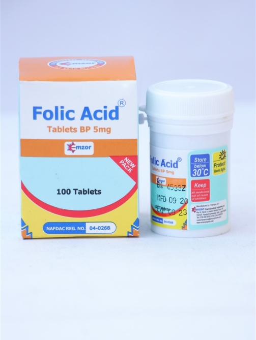 Mzor folic acid 5mg tablets bp