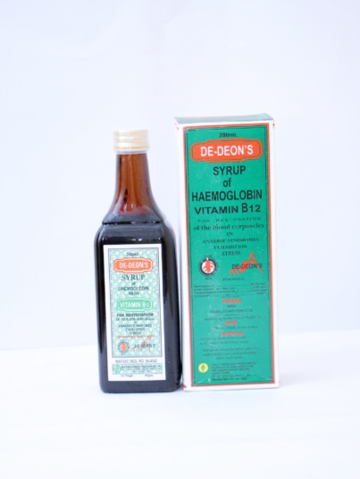 De-deons syrup of haemoglobin vitamin b12(2)