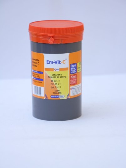 Em-vit-c coloured tablet 100mg(2)