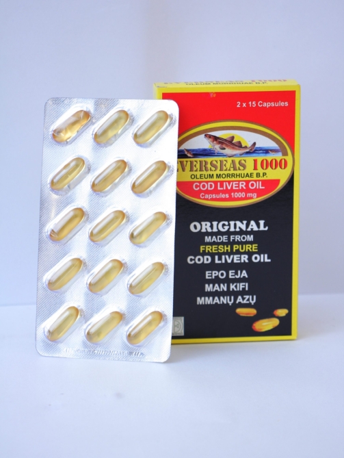 Everseas 1000mg capsule oleum morrhuae bp