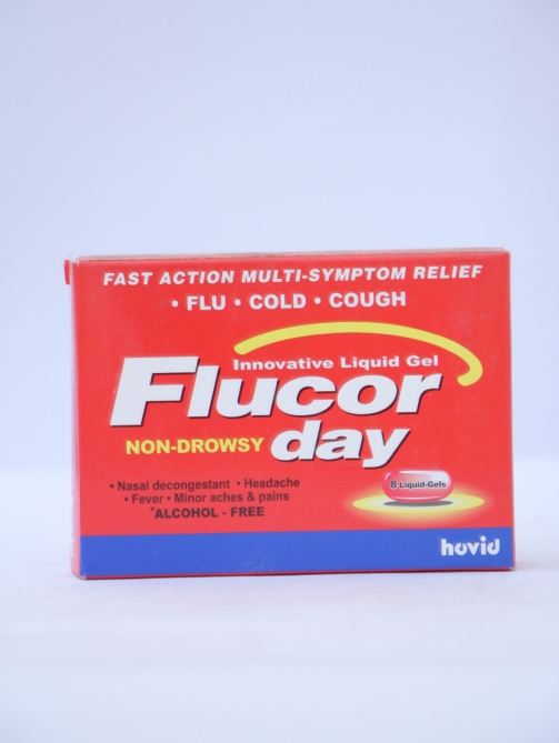 Flucor non-drowsy day liquid gel