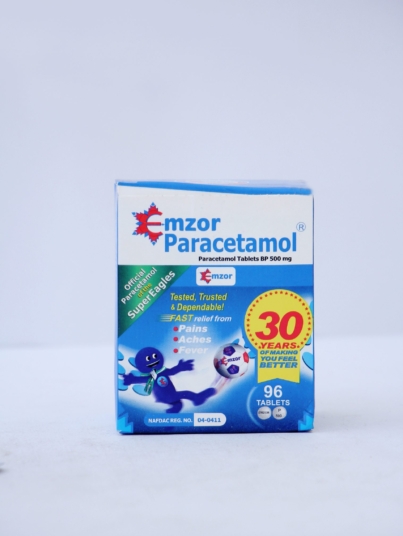 Mzor paracetamol 500mg tablet